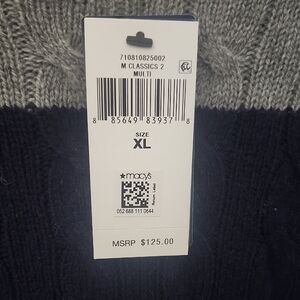 Men's Gray and Black Sweater POLO No refunds